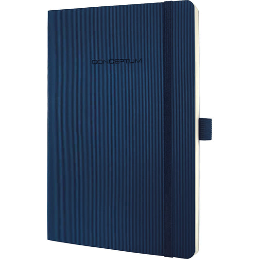 SIGEL Notizbuch Conceptum ca. DIN A5 kariert blau 97 Bl.
