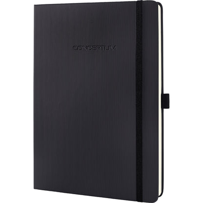 SIGEL Notizbuch Conceptum kariert schwarz 97 Bl.