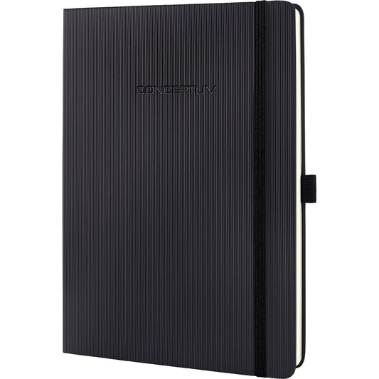 SIGEL Notizbuch Conceptum kariert schwarz 97 Bl.