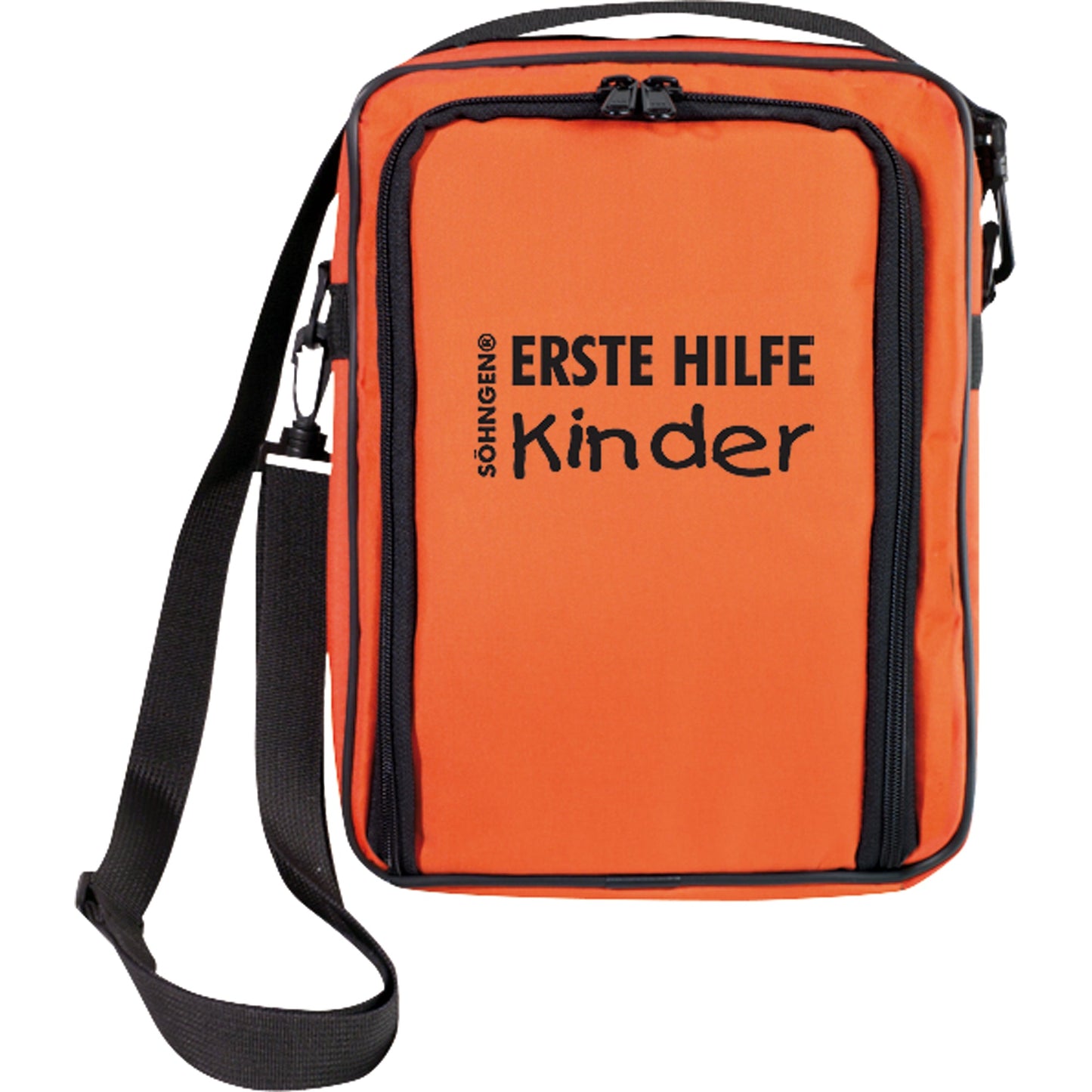 SÖHNGEN® Erste Hilfe Tasche SCOUT SCHULAUSFLUG ca. 22,5 x 31 x 7 cm (B x H x T) gefüllt Reißverschluss Nylon orange/schwarz