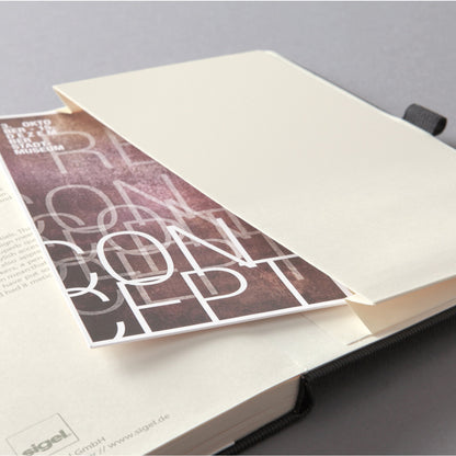 SIGEL Notizbuch Conceptum ca. DIN A4 kariert schwarz 97 Bl.