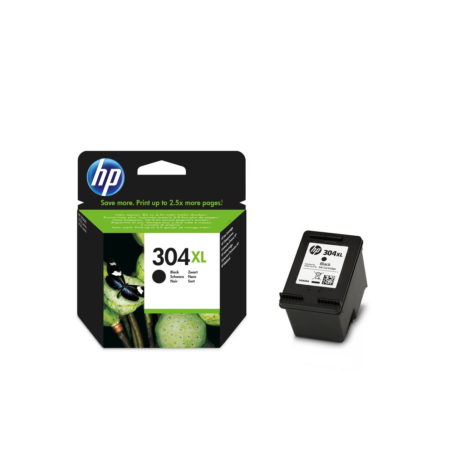 HP Tintenpatrone Originalzubehör 304XL ca. 300 Seiten schwarz 5,5ml