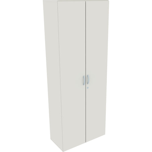 Geramöbel Flügeltürenschrank Flex 800 x 2.160 x 420 mm (B x H x T) 5 Fachböden Dreischicht-Feinspan Farbe: weiß