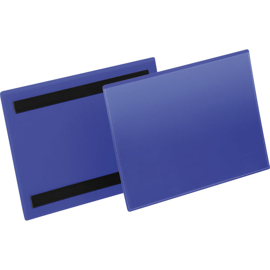 DURABLE Etikettenhülle 22,3 x 16,3 cm (B x H) Polypropylen dunkelblau 50 St./Pack.