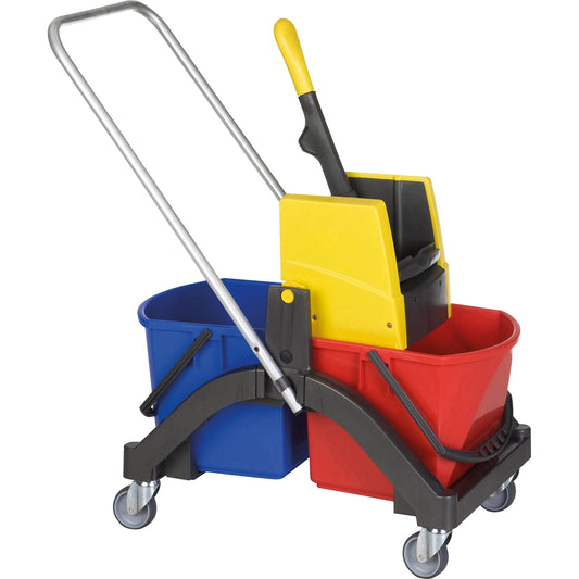 VERMOP Reinigungswagen Aquva blau/rot/gelb
