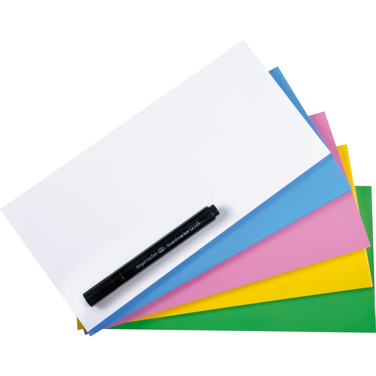 Legamaster Moderationsfolie Magic-Chart Notes 20 x 10 cm (B x H) blanko selbsthaftend Polypropylen farbig sortiert 500 St./Pack.