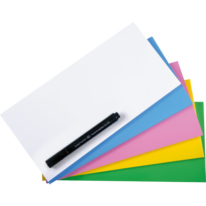 Legamaster Moderationsfolie Magic-Chart Notes 20 x 10 cm (B x H) blanko selbsthaftend Polypropylen farbig sortiert 500 St./Pack.