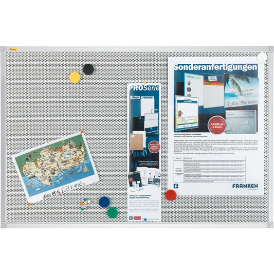 FRANKEN Pinnwand Pin´n´Mag X-tra!Line 120 x 90 cm (B x H) Textil Material des Rahmens: Aluminium/Kunststoff grau