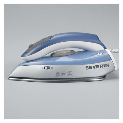 SEVERIN Bügeleisen BA 3234 9,2 x 11 x 20 cm (B x H x T) 1.000W Edelstahl silber/blau