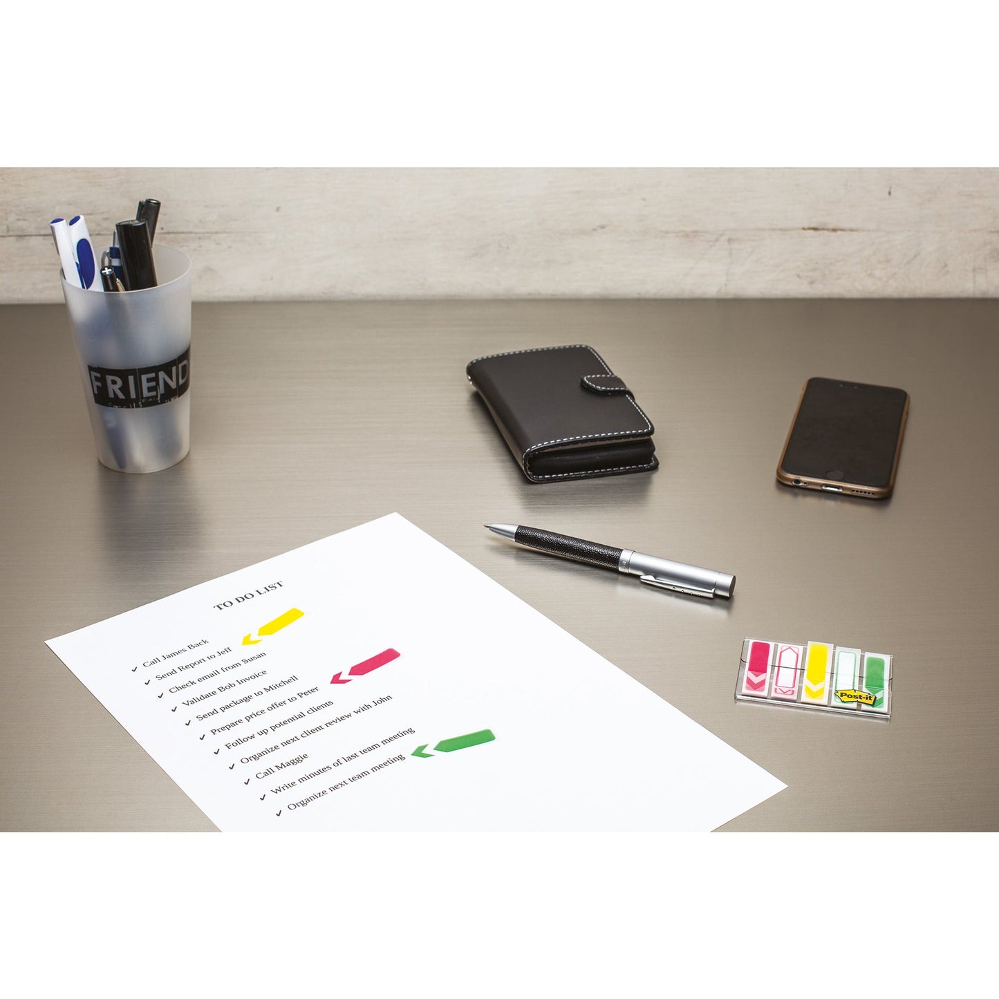 Post-it® Haftstreifen Index Pfeile 43,2 x 11,9 mm (B x H) pink, orange, limonengrün, aquablau 24 Bl./Block 4 Block/Pack.