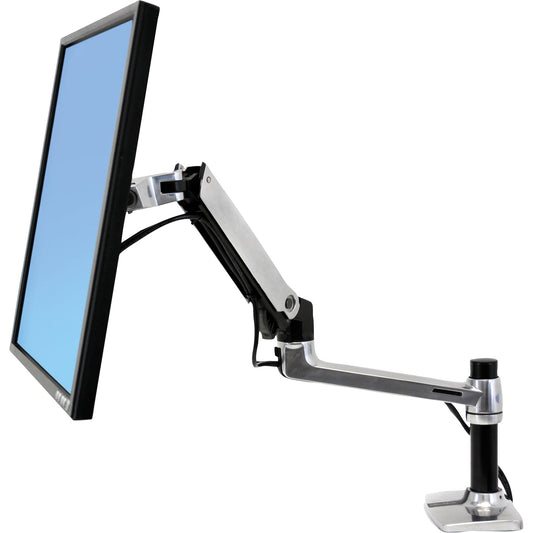 ERGOTRON Monitorschwenkarm LX 3,2-11,3kg Aluminium, poliert schwarz/silber