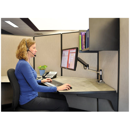 ERGOTRON Monitorschwenkarm LX 3,2-11,3kg Aluminium, poliert schwarz/silber