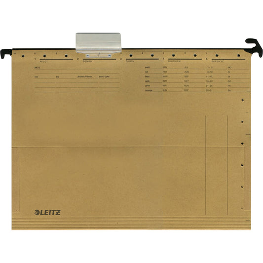 Leitz Hängetasche ALPHA DUO® DIN A4 250g/m² Natronkarton, recycelt naturbraun 25 St./Pack.