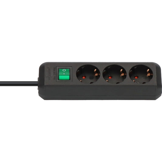 brennenstuhl® Steckdosenleiste Eco-Line 3 Steckdosen schwarz