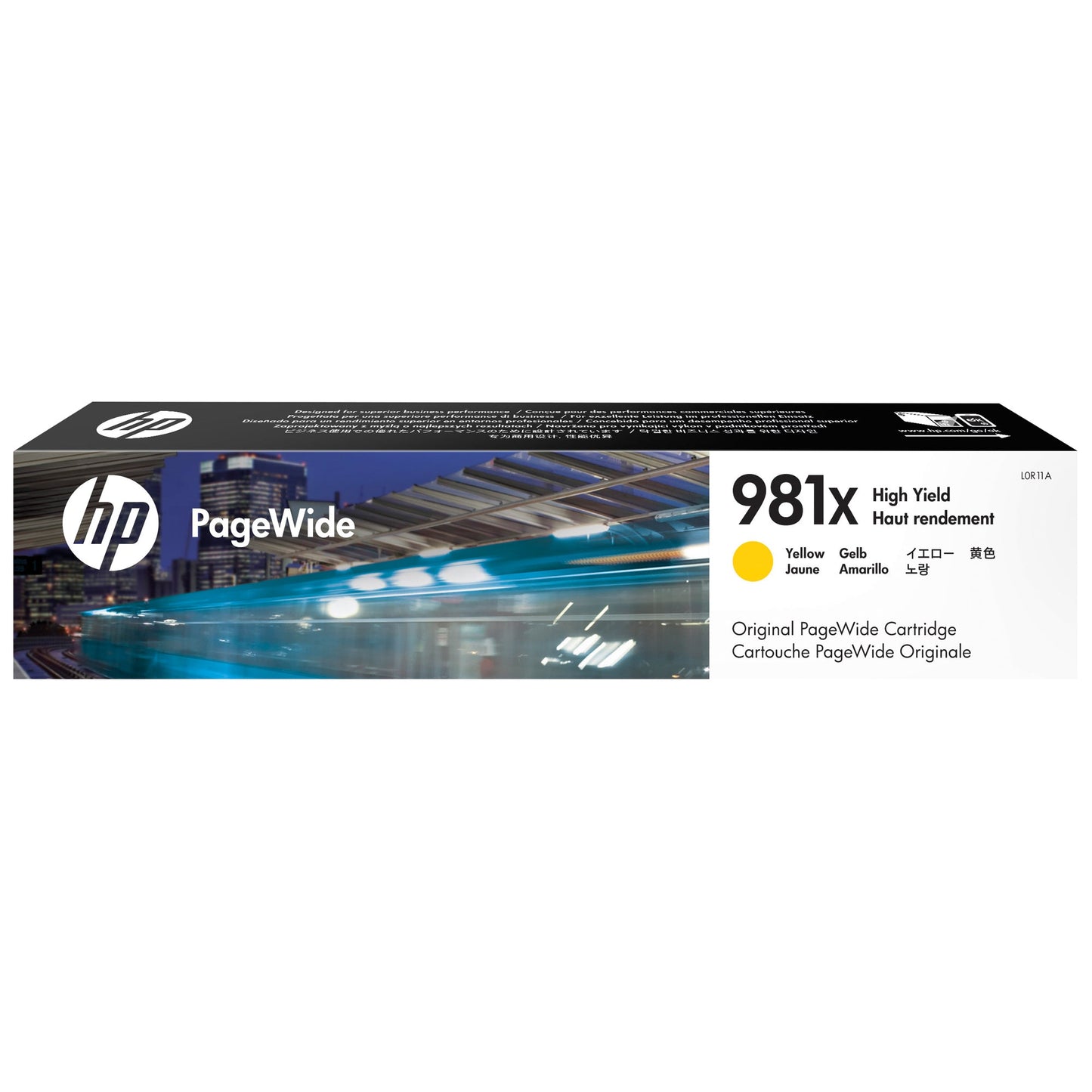 HP Tintenpatrone Originalzubehör 981X ca. 10.000 Seiten gelb 114ml