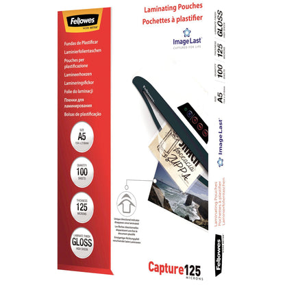 Fellowes® Laminierfolie ImageLastT Capture 125 160 x 216 mm (B x H) DIN A5 125µm glänzend 100 St./Pack.