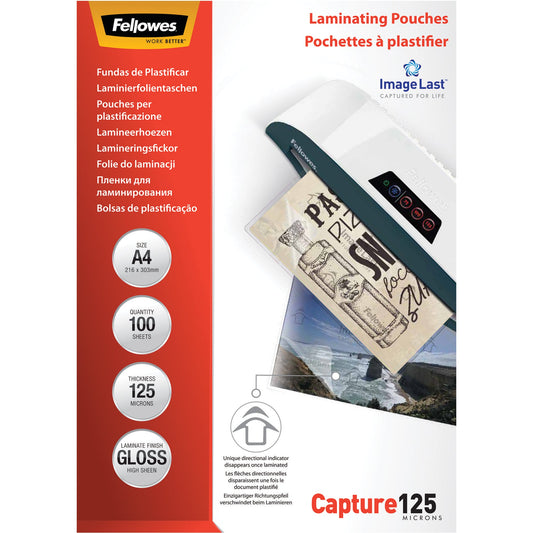 Fellowes® Laminierfolie ImageLastT Capture 125 216 x 303 mm (B x H) DIN A4 125µm glänzend 100 St./Pack.
