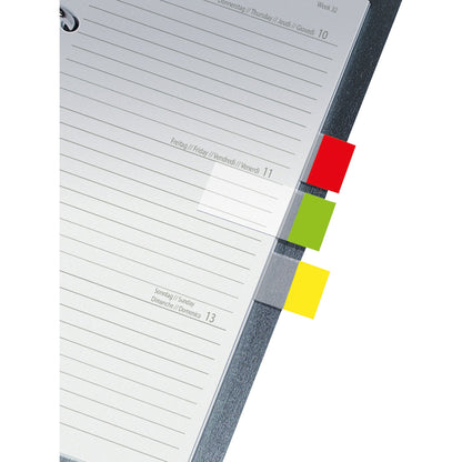 SIGEL Haftmarker Transparent 50 x 20 mm (B x H) rot, blau, gelb, grün 40 Bl./Block 4 Block/Pack.