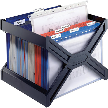 DURABLE Hängekorb CARRY® PLUS DIN A4 30 Hängemappen Polystyrol schwarz