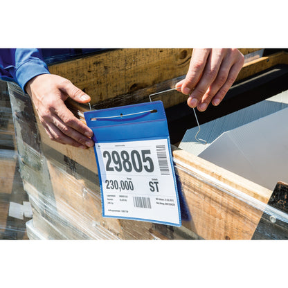 DURABLE Sichttasche DIN A5 quer Kunststoff dunkelblau 50 St./Pack.
