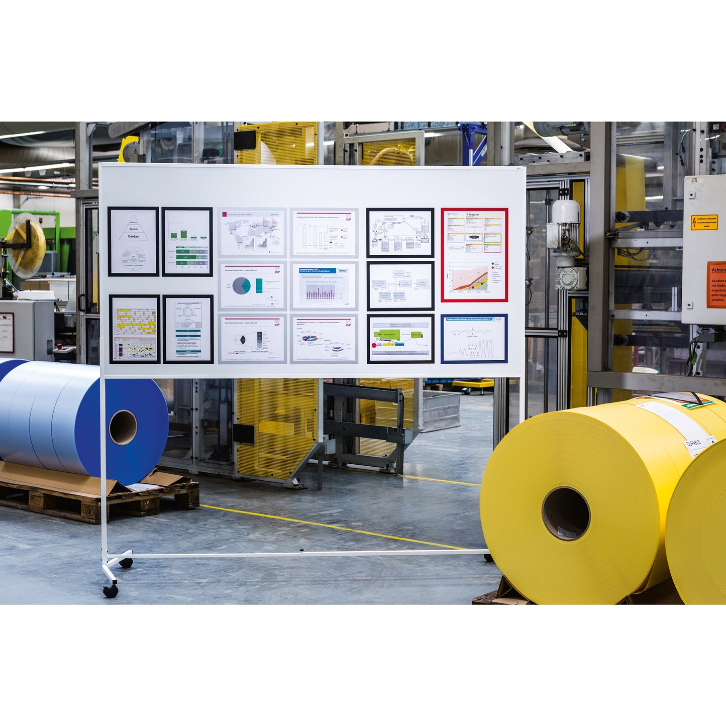 DURABLE Magnetrahmen DURAFRAME® MAGNETIC DIN A4 Polyethylen/Polypropylen silber metallic 5 St./Pack.