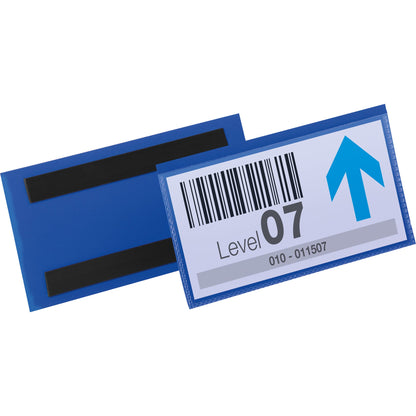 DURABLE Etikettenhülle 16,3 x 8,3 cm (B x H) Polypropylen dunkelblau 50 St./Pack.