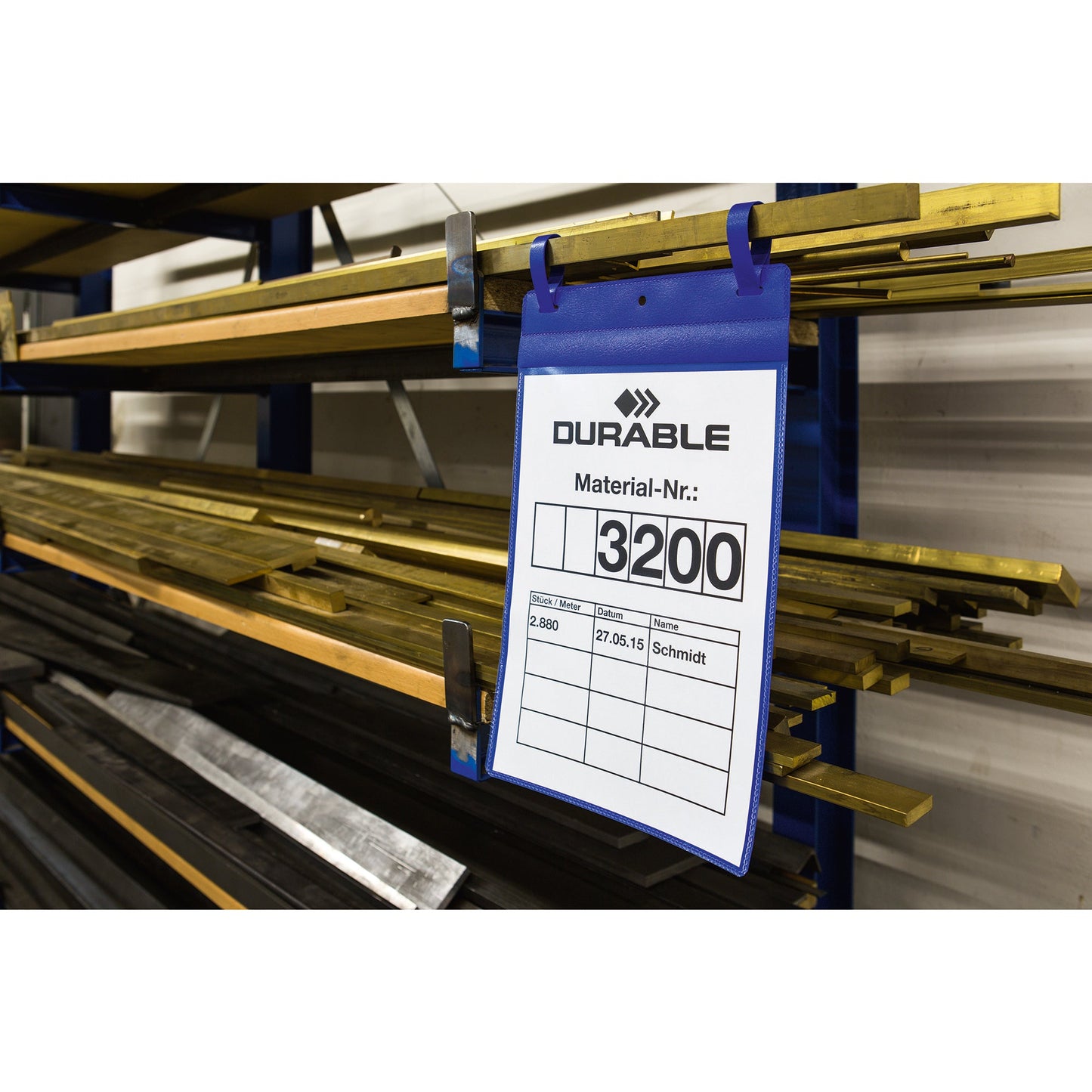 DURABLE Sichttasche DIN A4 Kunststoff dunkelblau 50 St./Pack.