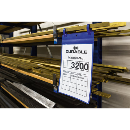 DURABLE Sichttasche DIN A4 Kunststoff dunkelblau 50 St./Pack.