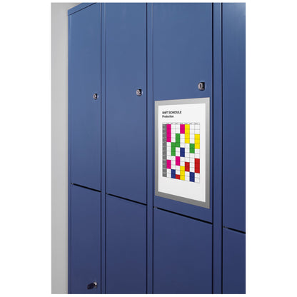 DURABLE Magnetrahmen DURAFRAME® MAGNETIC DIN A4 Polyethylen/Polypropylen silber metallic 5 St./Pack.