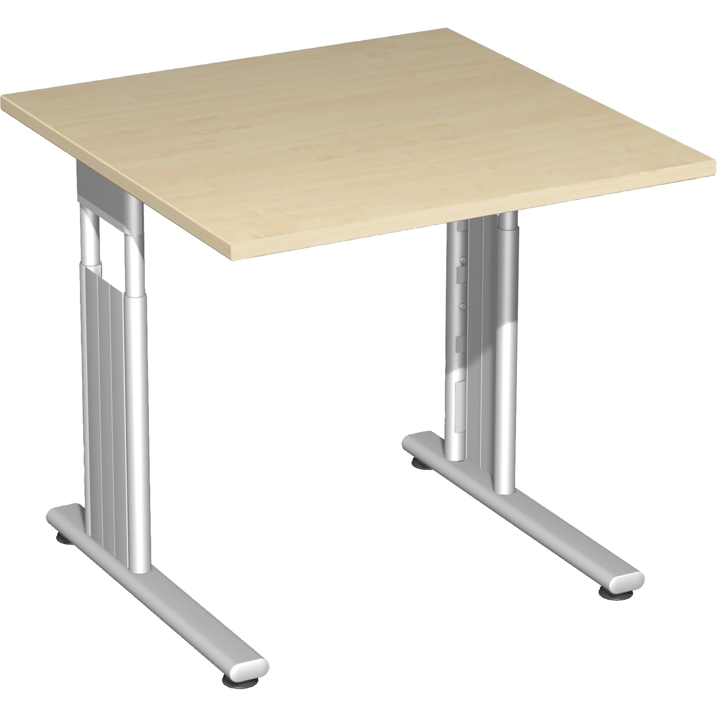 Geramöbel Schreibtisch C Fuß Flex Maße: 800 x 680-820 x 800 mm (B x H x T) Dreischicht-Feinspan ahorn