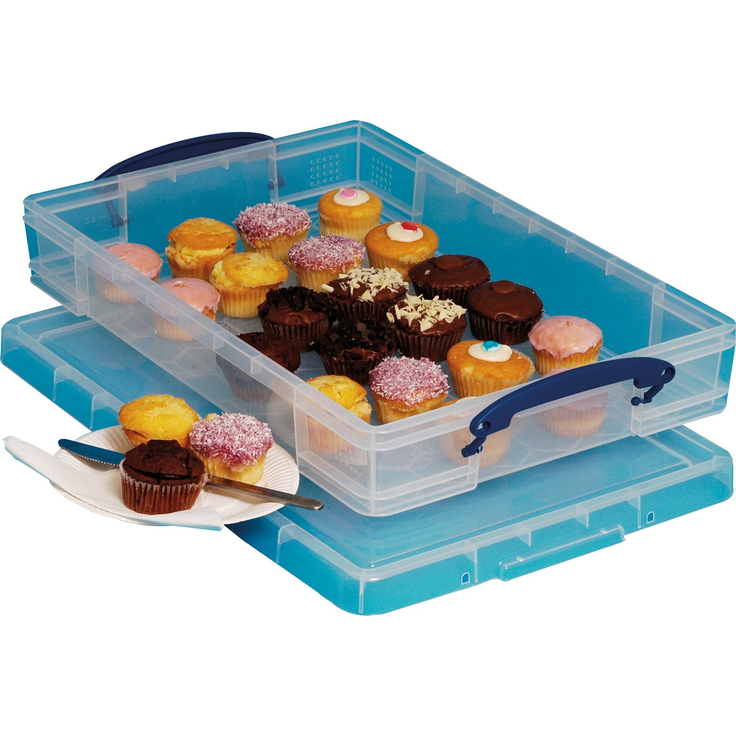 Really Useful Box Aufbewahrungsbox 52 x 8,5 x 34 cm (B x H x T) DIN A3 10l Polypropylen transparent
