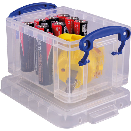 Really Useful Box Aufbewahrungsbox 24,5 x 16 x 18,5 cm (B x H x T) DIN A4 3l Polypropylen transparent