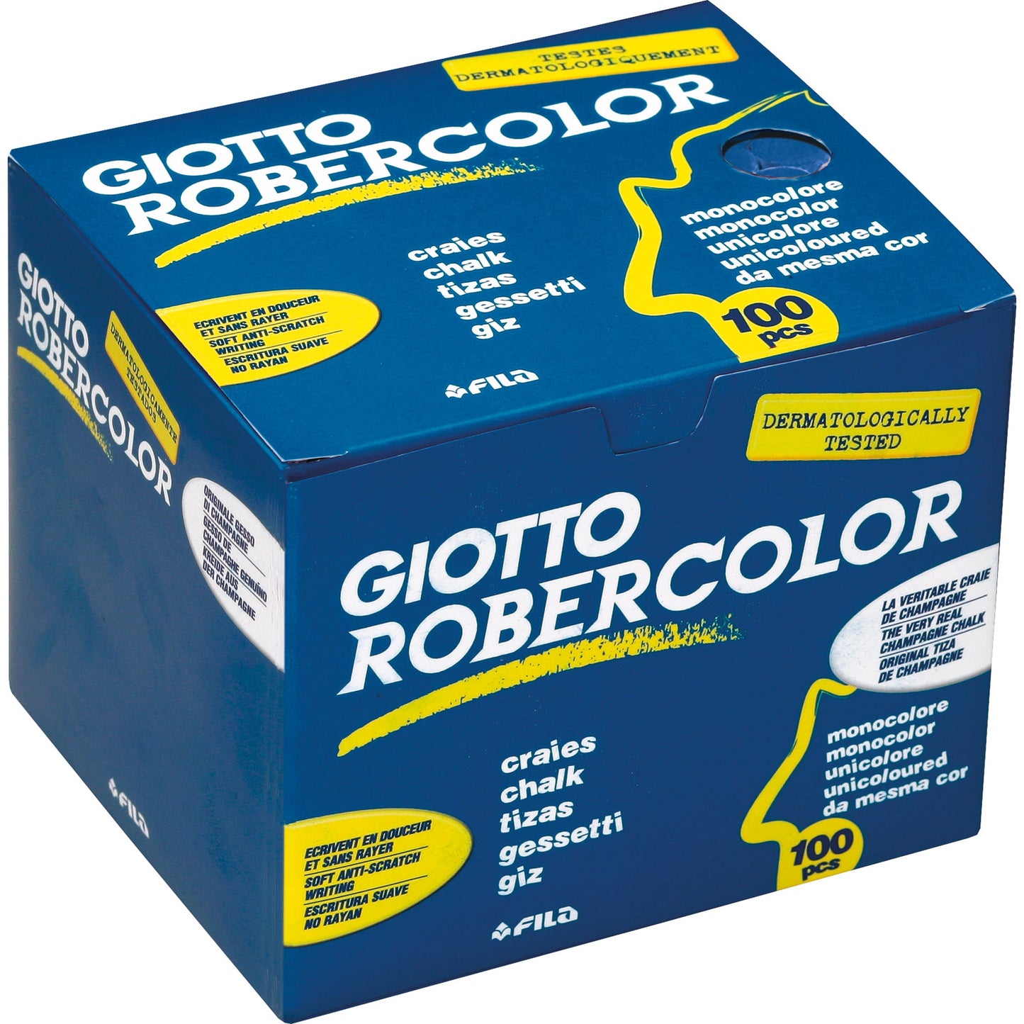 Lyra Tafelkreide GIOTTO ohne Papierhülle blau 100 St./Pack.