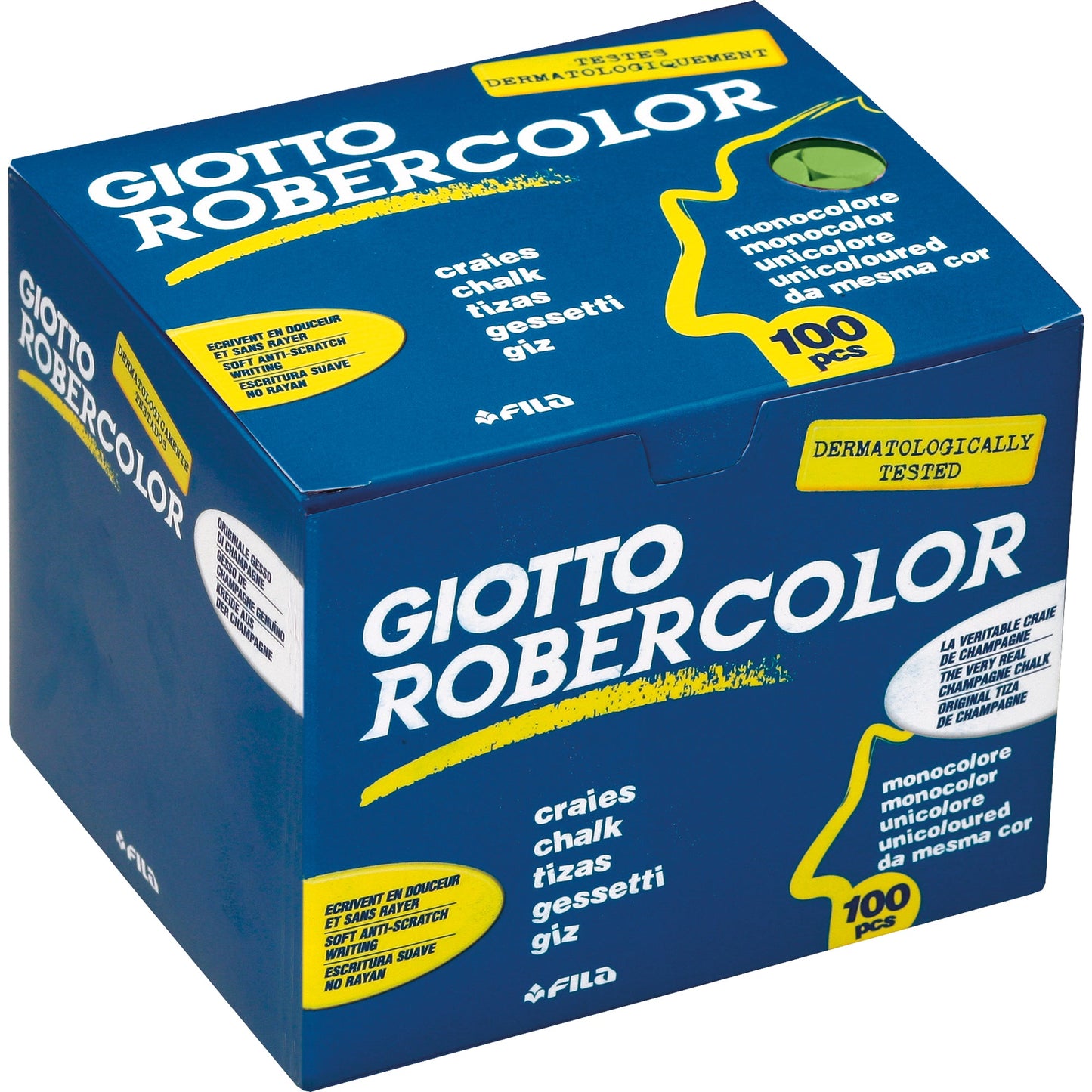 Lyra Tafelkreide GIOTTO ohne Papierhülle grün 100 St./Pack.