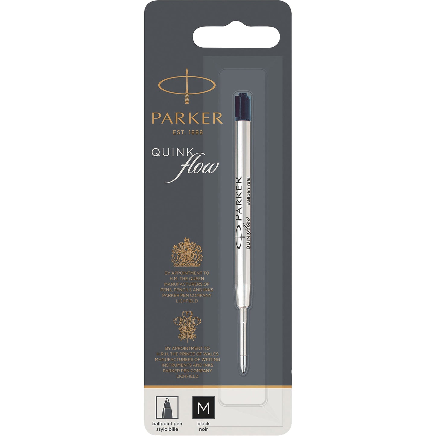 Parker Kugelschreibermine QUINKflow Parker Kugelschreiber 1mm M schwarz QUINKflow dokumentenecht