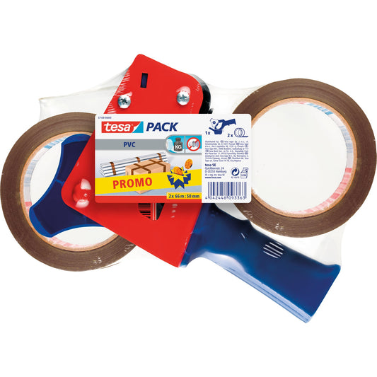 tesa® Packband tesapack® Sparpack 50 mm x 66 m (B x L) Naturkautschuk braun