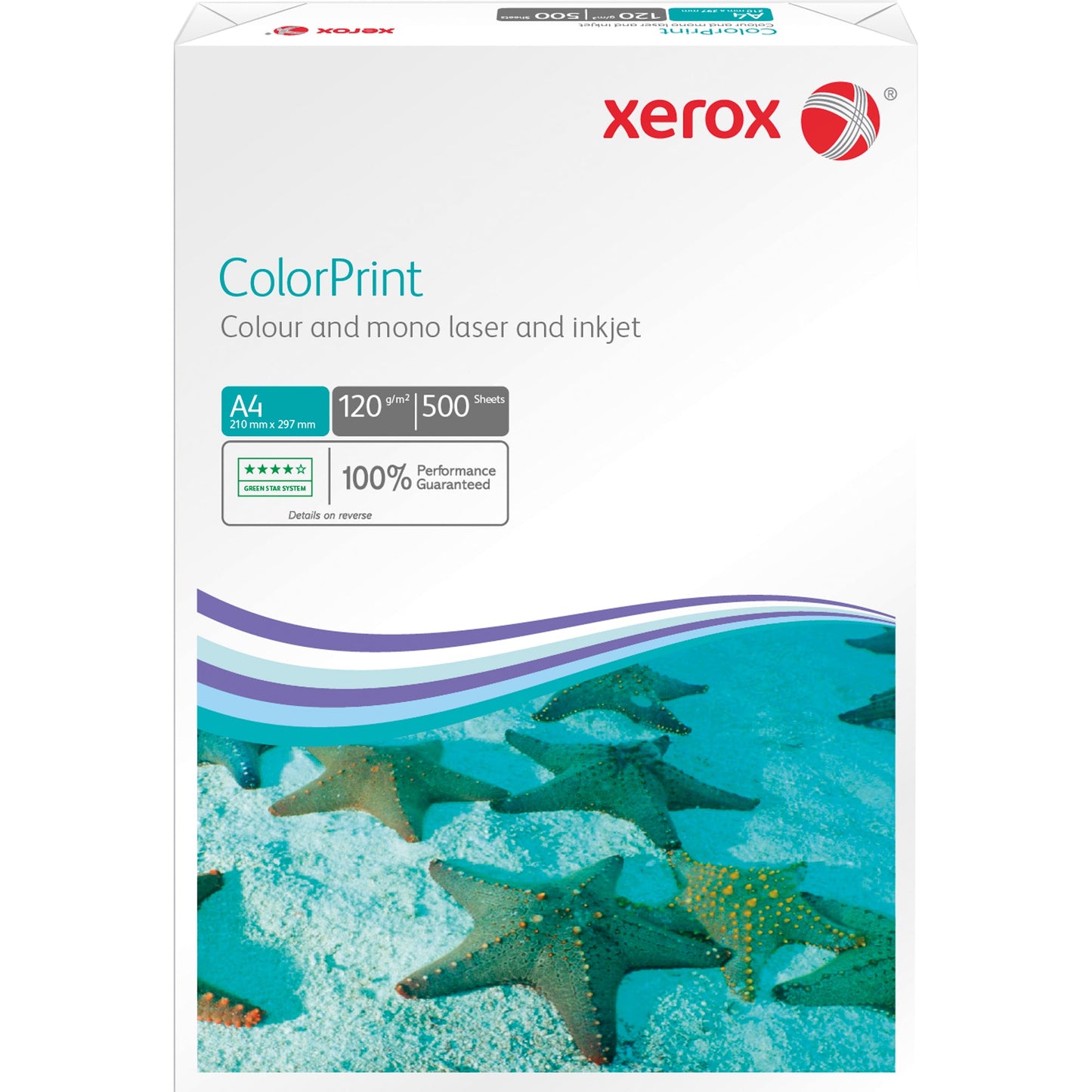 Xerox Kopierpapier ColorPrint DIN A4 120g/m² elementar chlorfrei gebleicht, holzfrei weiß 500 Bl./Pack.