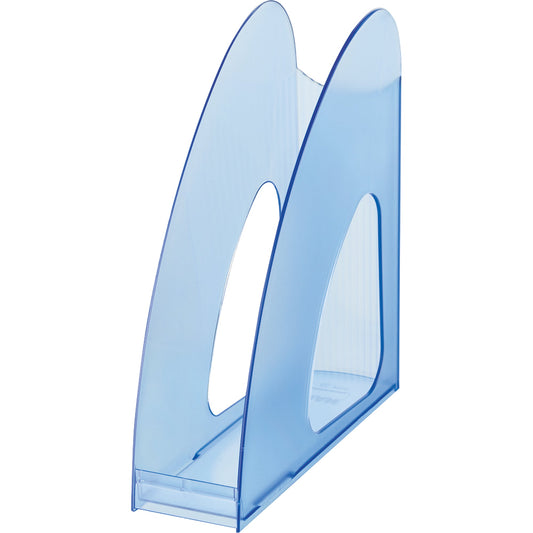 HAN Stehsammler TWIN 7,6 x 25,6 x 23,9 cm (B x H x T) DIN A4, DIN C4 Werkstoff: Polystyrol blau transluzent