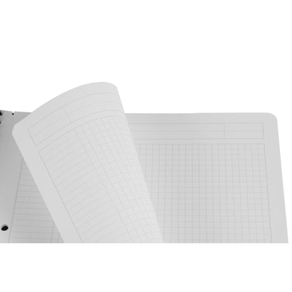 Soennecken Collegeblock Officebook DIN A5+ kariert 90g/m² Polypropylen schwarz 80 Bl.