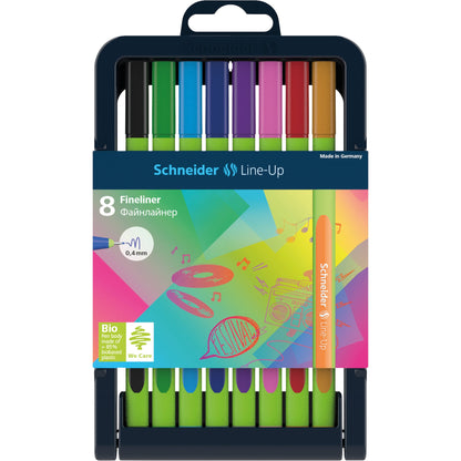 Schneider Fineliner Line-Up 0,4mm farbig sortiert 8 St./Pack.
