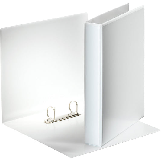 Esselte Präsentationsringbuch 51mm DIN A4 2 Ringe, D-Mechanik Graupappe weiß