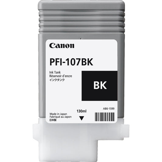 Canon Tintenpatrone Originalzubehör PFI-107BK schwarz 130ml