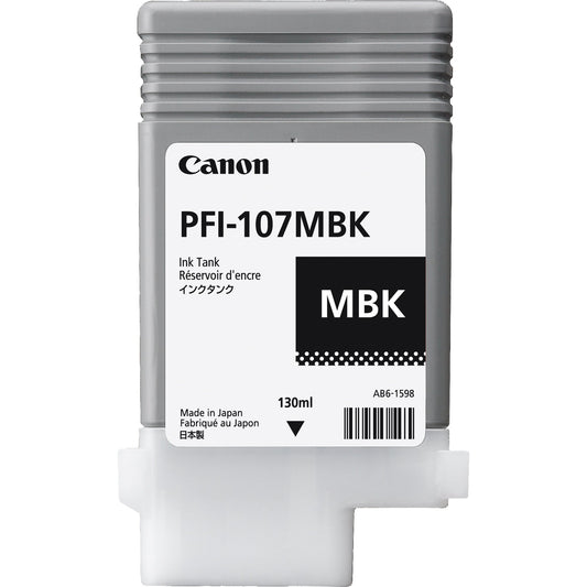 Canon Tintenpatrone Originalzubehör PFI-107MBK schwarz matt 130ml