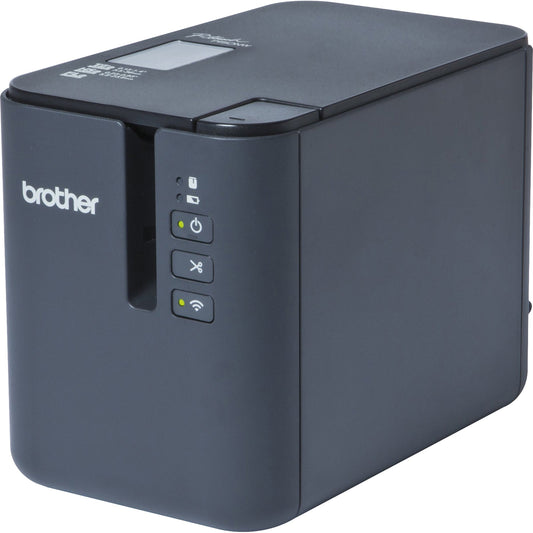 Brother Beschriftungsgerät PT-P950NW inkl. TZe Schriftbandkassette (36 mm x 8 m, schwarz auf weiß), Netzadapter, USB-Kabel