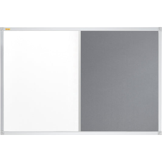 FRANKEN Multifunktionstafel X-tra!Line 90 x 60 cm (B x H) Stahl Material der Pinnfläche: Filz grau