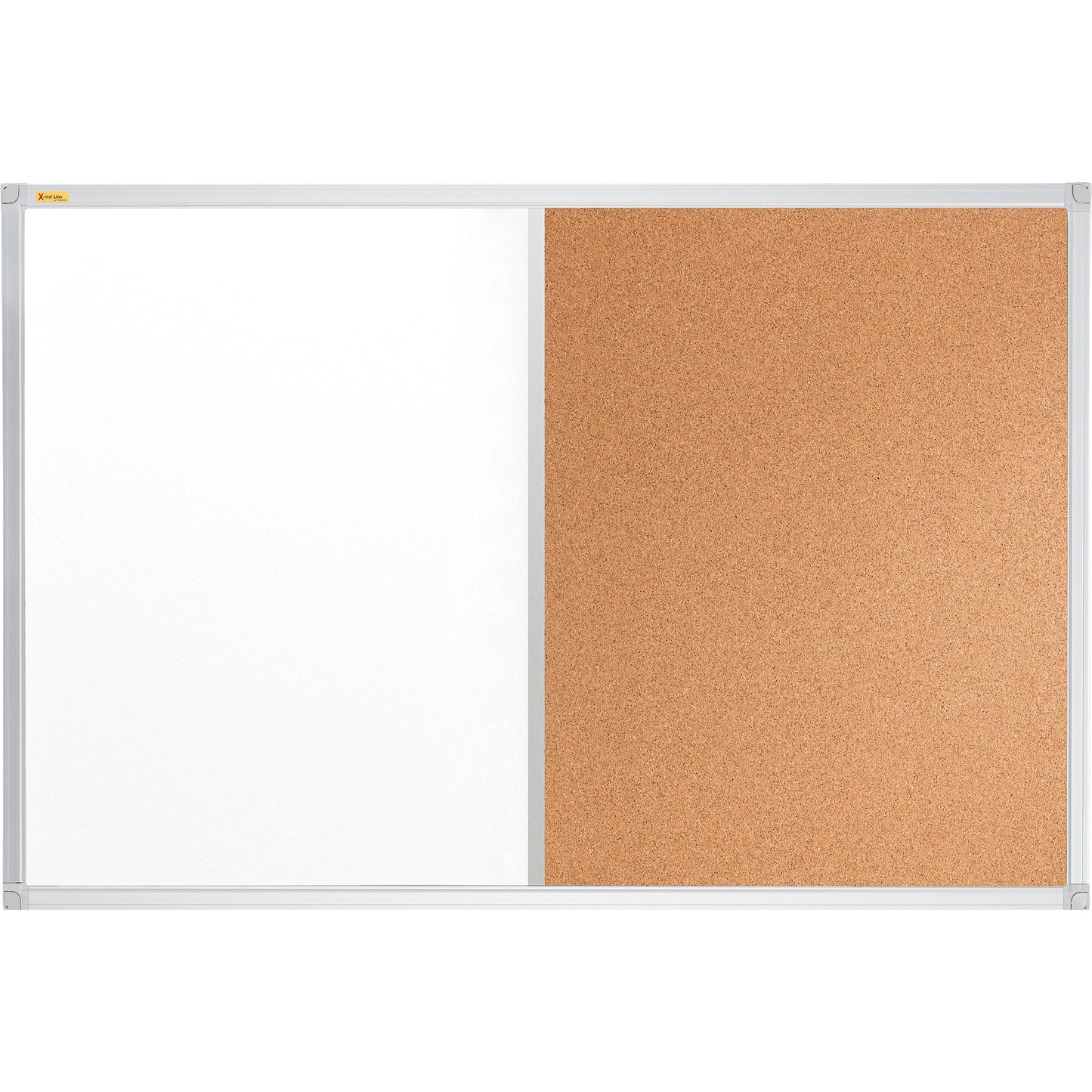 FRANKEN Multifunktionstafel X-tra!Line 90 x 60 cm (B x H) Stahl Material der Pinnfläche: Kork braun