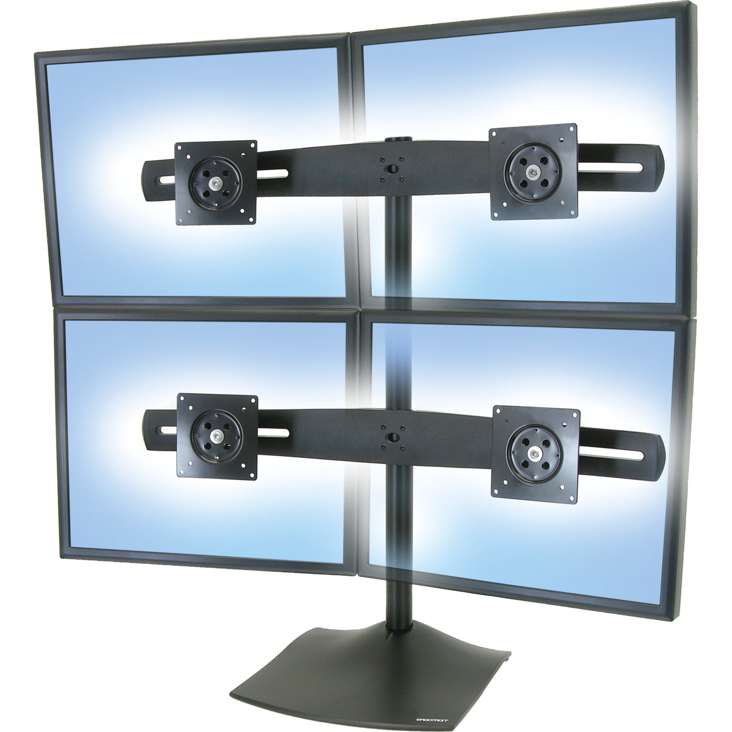ERGOTRON Monitorständer DS100 4 x 14kg nicht höhenverstellbar schwarz