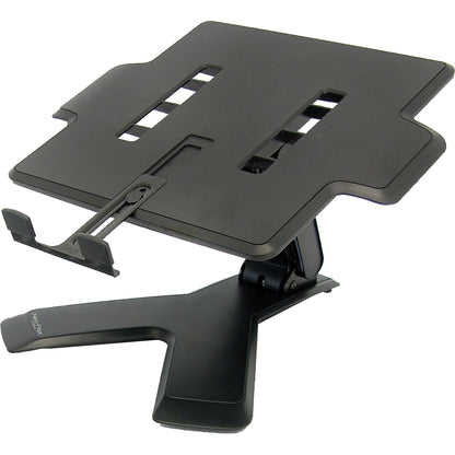 ERGOTRON Notebookständer Neo-Flex® 34,7 x 27,8 cm (B x T) höhenverstellbar inkl. Standfuß, Kabelbinder, Haken und Öse, selbstklebende Anti-Rutsch-Unterlagen Metall/Kunststoff schwarz