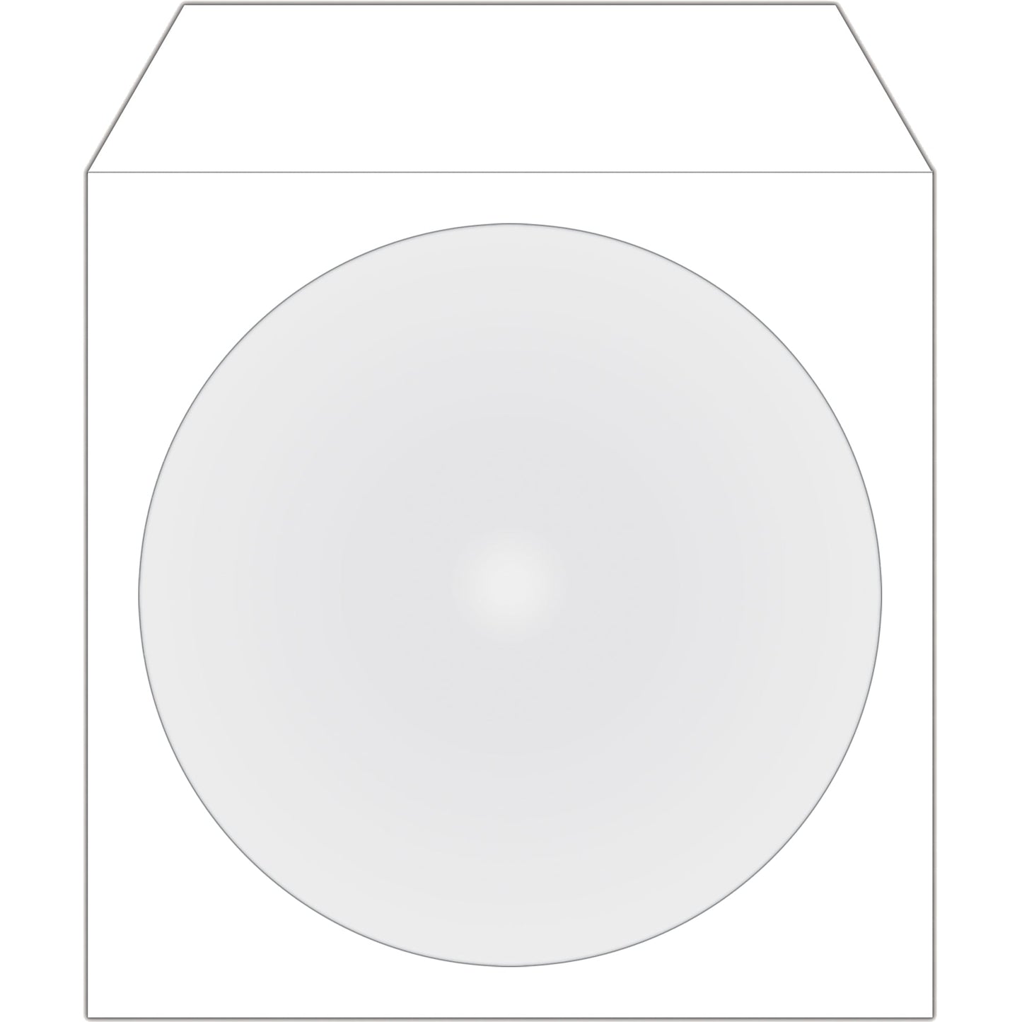 MediaRange CD/DVD Hülle 12,4 x 12,4 cm (B x H) Papier/Kunststoff weiß 100 St./Pack.