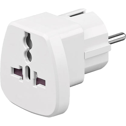 Goobay® Reisestecker 51 x 51 x 65 mm (B x H x T) ohne Amerika-Stecker ohne Commonwealth-Stecker ohne Südeuropa-Stecker Kunststoff